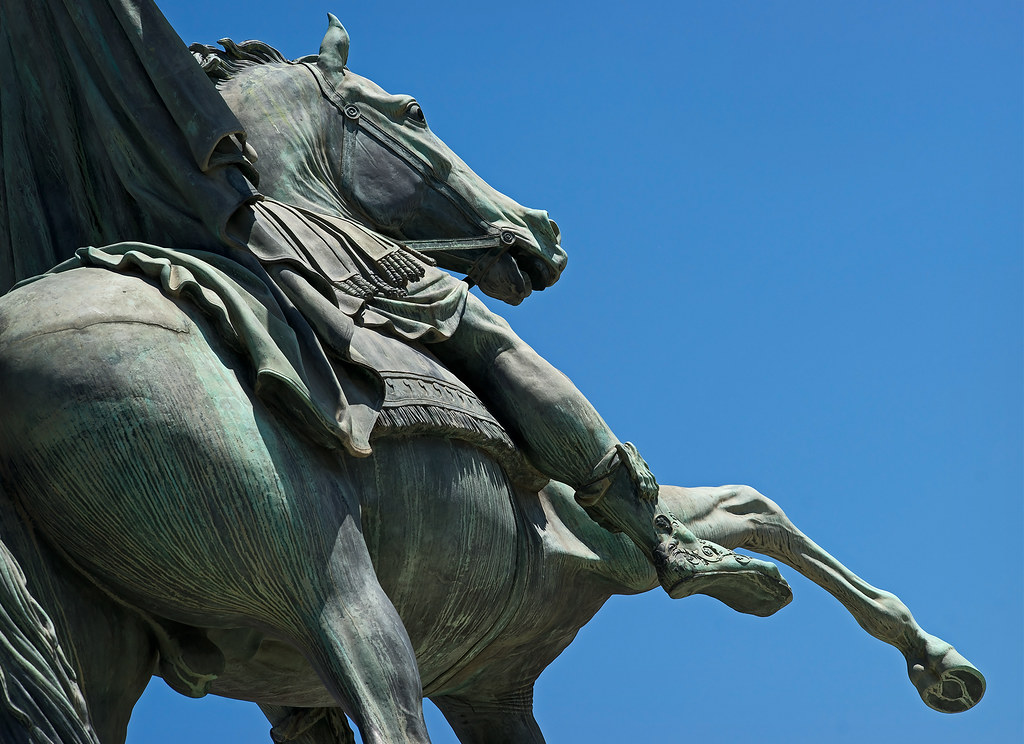 Horse without Rider Fantastic equine statue in Naples. Ano… Flickr