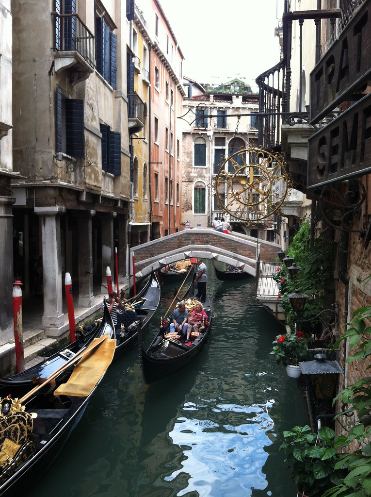 Gondolas on a Canal