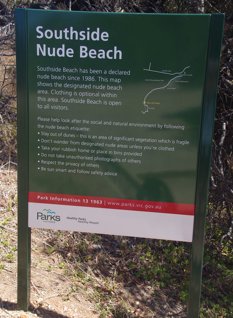 Sign, Southside Nude Beach, Torquay, VIC, 02/02/13 | Flickr