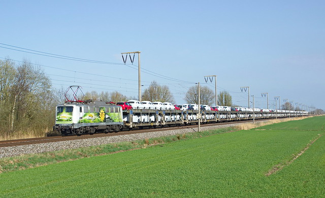 140 002 Sunrail mit Skodazug, Emden, 02.04.2017