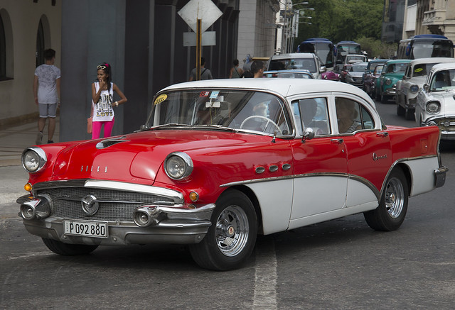 1956 Red Buick Special Sedan Taxi. Havana,Cuba