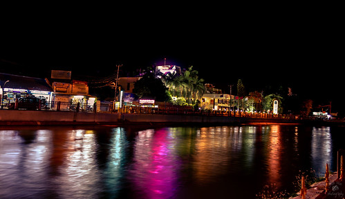 Segamat Riverside Night. View Riverside View | The Reflection of night life on the channel… | Flickr