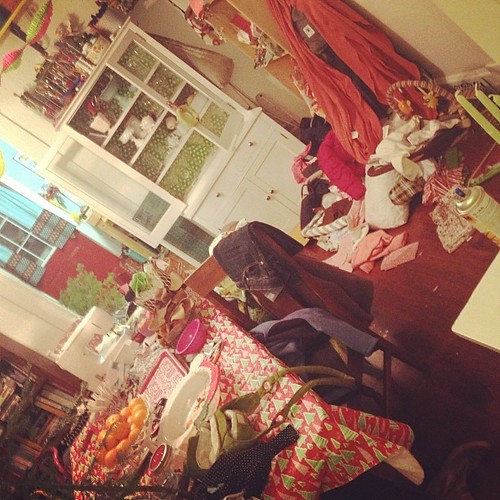 You know those keep it real shots people post. I usually laugh at them. If that's the worse you got, I'm insane. I had 3 trees dripping wet snow in my filthy kitchen. Remnants of crafty happiness, and I'm still unshowered. For every Martha Stewart shot th | by All Things Artsy
