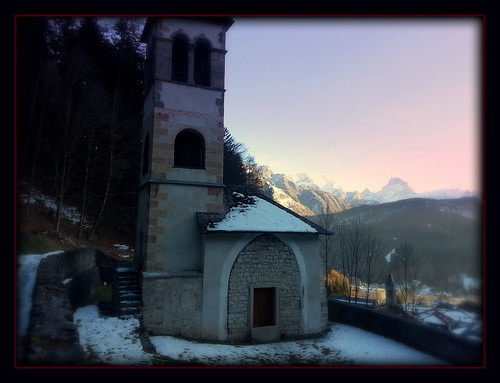 winter italy mountain snow church italia chiesa neve montagna dolomites dolomiti veneto dolomiten cadore nebbiu pievedicadore inverni