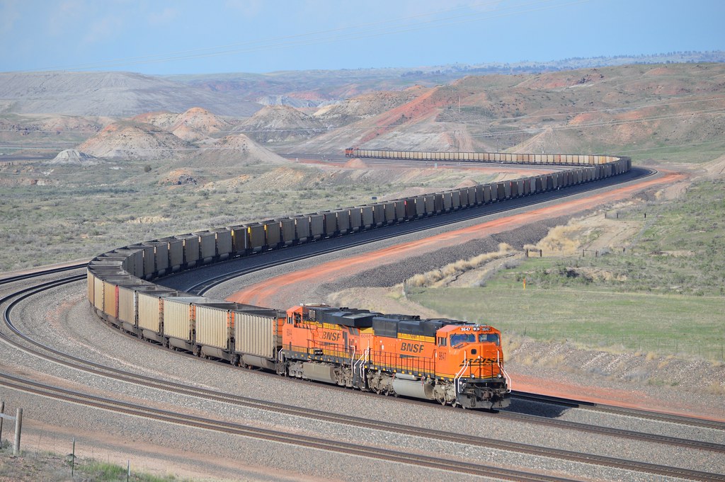 A coal train at Converse Junction, Converse Wyoming