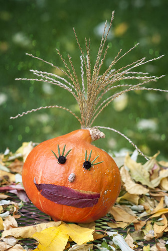 Miss Pumpkin | Halloween pumpkin decorated with things from … | Flickr