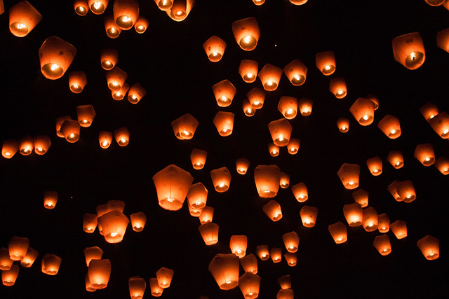 Pingxi Sky Lantern Festival 2014 in Taiwan