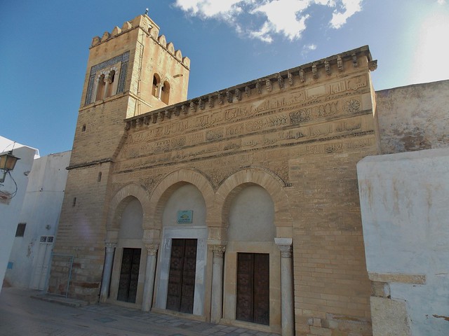 The Mosque of the 3  Doors or Ibni Khayrun in Kairouan, Tunisia - December 2013