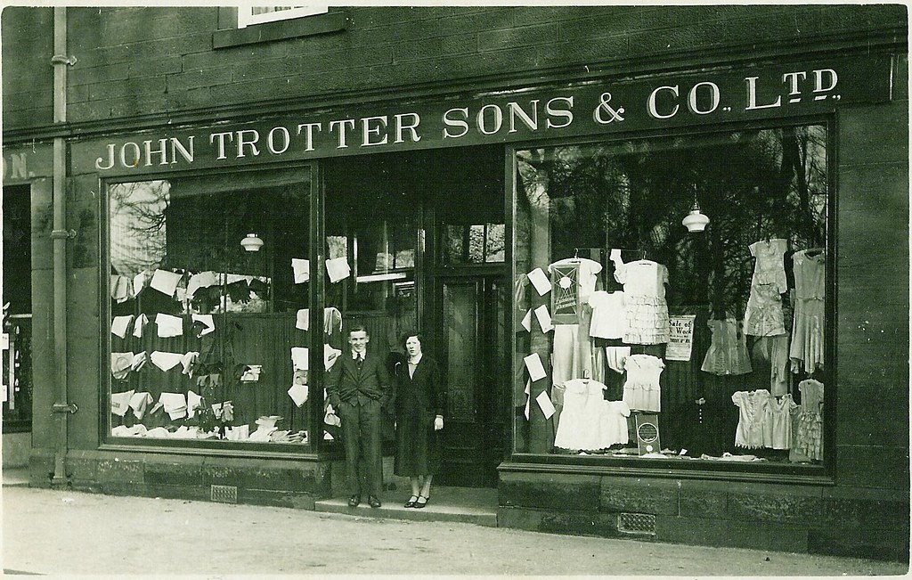 John Trotter Sons & Co. Ltd. store in New Cumnock, c 1940
