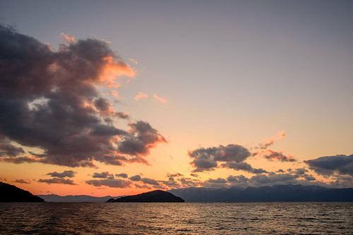 東近江市 滋賀県 japan 琵琶湖 湖 lake 沖島 夕景 sunset