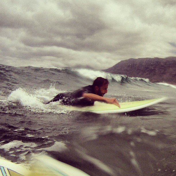 Epic shot of my buddy Pax in #famara - still lot to learn on the board :)