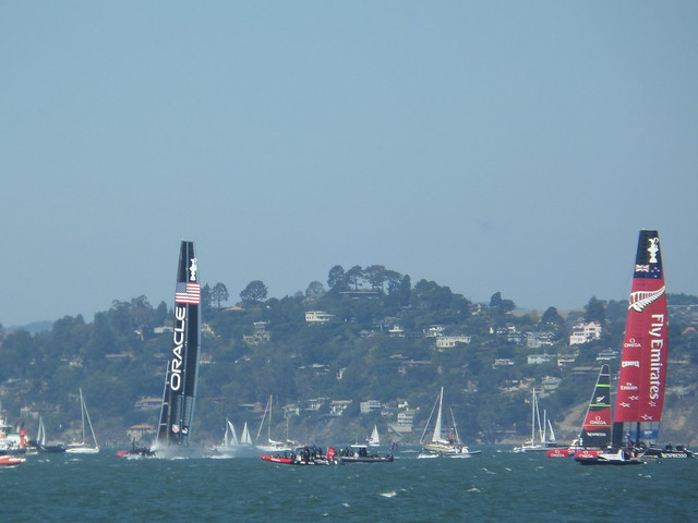 2013 America's Cup pre-race positioning