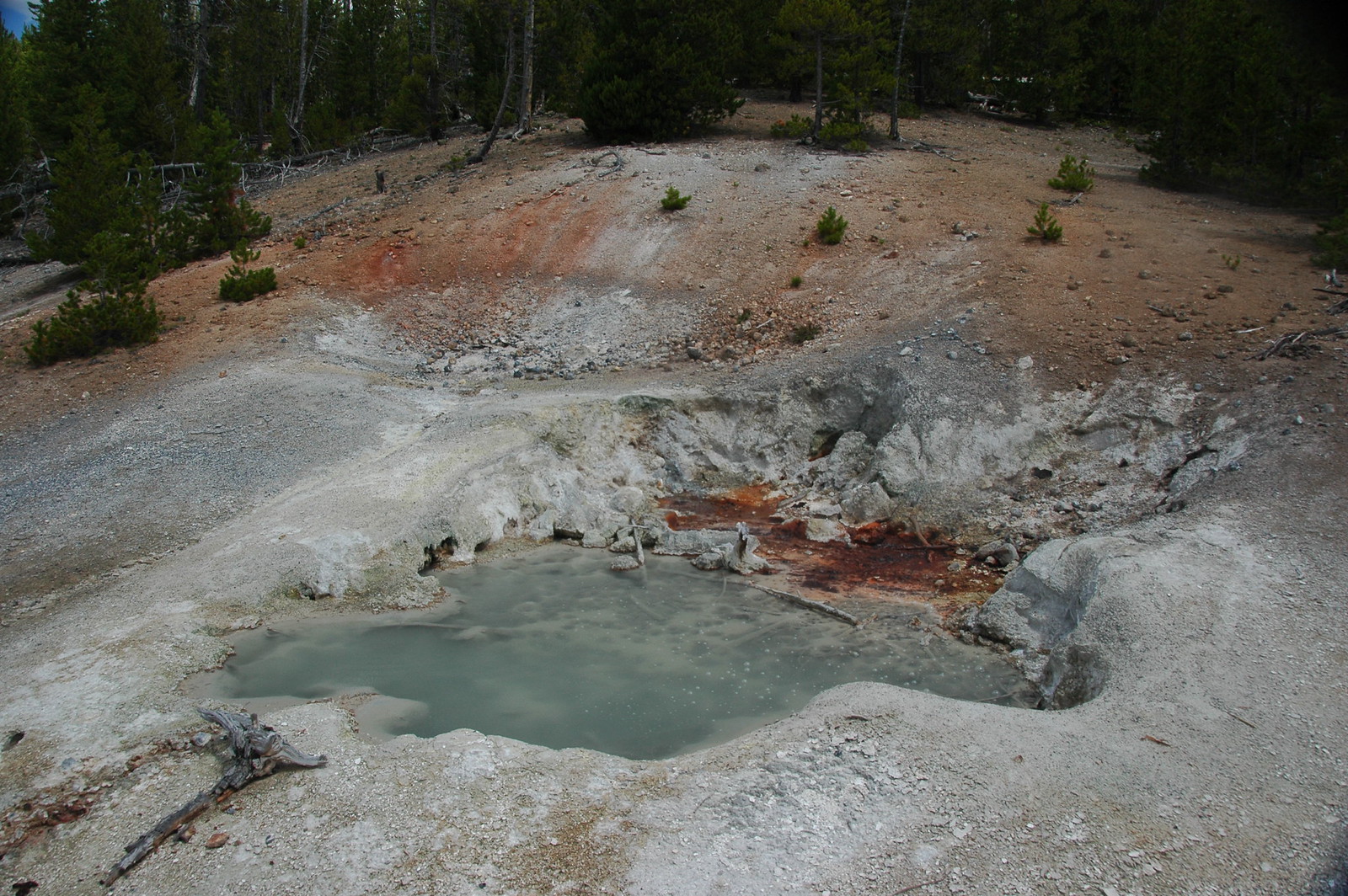 Black Pit Spring (Back Basin, Norris Geyser Basin, Yellowstone Hotspot ...