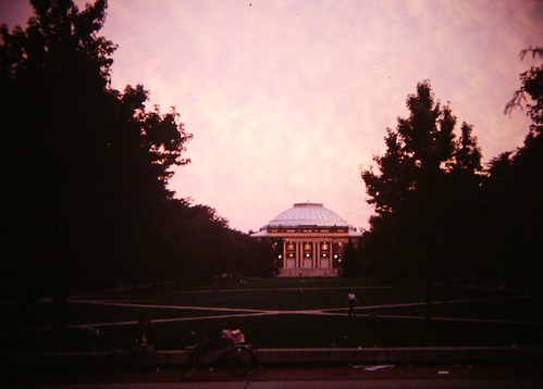 University of Illinois Sunset on Quad by Gary Lee Todd, Ph.D., Urbana-Champaign, Illinois. Complete indexed photo collection at WorldHistoryPics.com.illinois unive