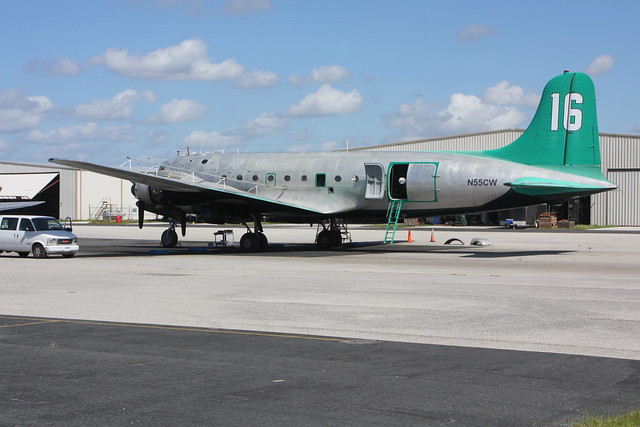 DC-4 N55CW Charlotte County Airport 2.11.2011