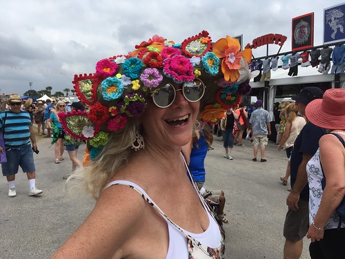 Fest hats are the best! Jazz Fest Day 1 - April 28, 2017