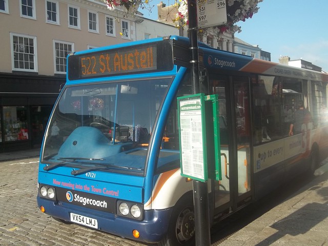 Gloucestershire bus in Cornwall