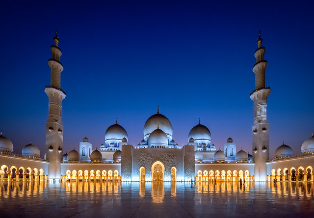 Blue hour at the Grand Mosque