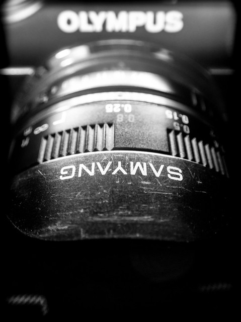 Olympus Pen E-PL1 and Samyang 7.5mm fisheye lens.