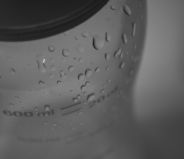 Water drops in Water bottle 3