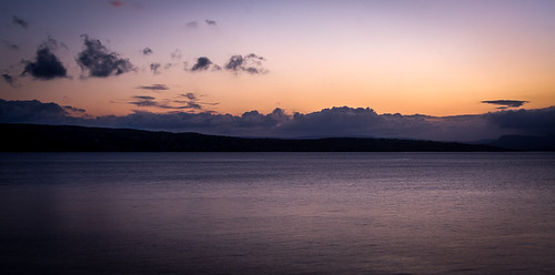 Sunset Hvervenbukta by abdurj, A part of my joy in riding motorbikes, is to sit down by the water after an evening ride. just relax