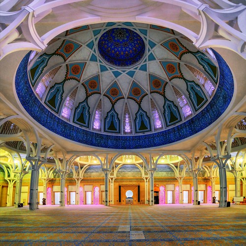 religious hall nikon worship interior muslim islam prayer religion mosque dome handheld hdr masjid d600 masjidjamek statemosque petrajaya vertorama ariefrasa