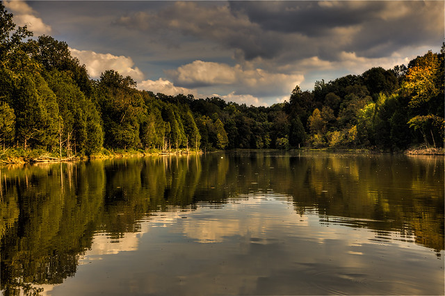 Fall is coming, Cedarmore Lake, Shelby County, Kentucky