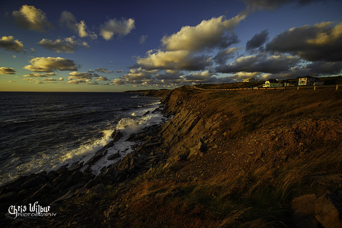 sky sea sunset island clouds coast ocean waves drive trail evening gulf lawrence cape atlantic st breton cabot
