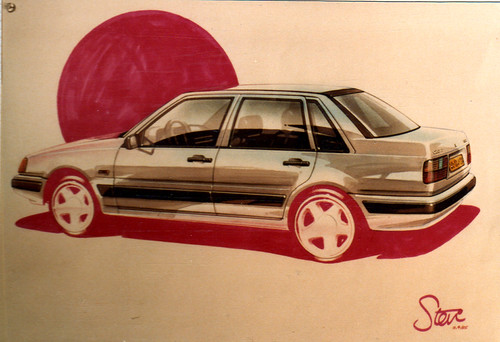 volvo 460 8504 design sketch 2 cc | by s.harper8