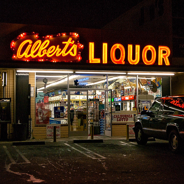 albert's liquor. culver city, ca. 2005.