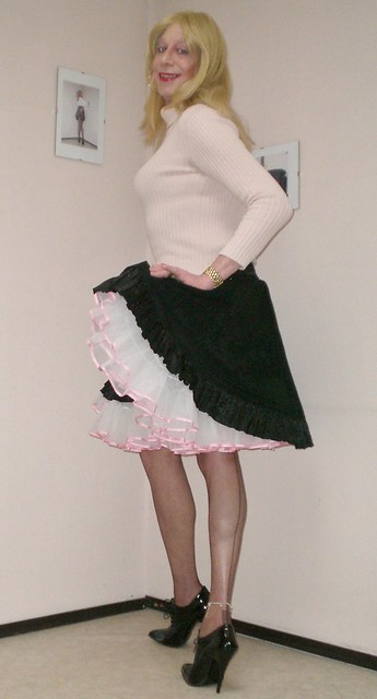 Skirt and petticoat.
