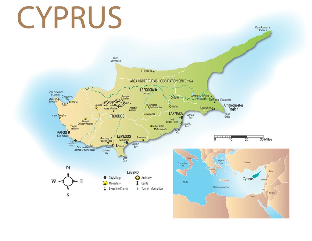 Main Cyprus Map 