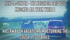 LOL ~ meanwhile last week while raining in Hagerstown, Maryland... #rentacenter
