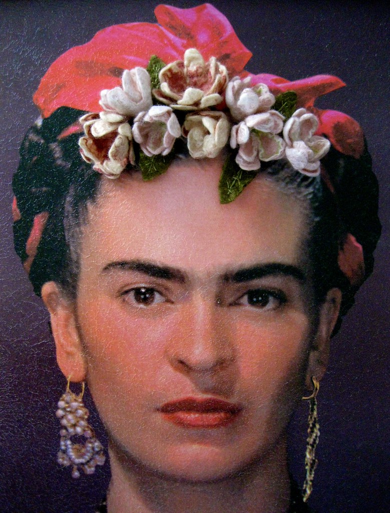 frida with felted flowers in her hair | barbara schär | Flickr