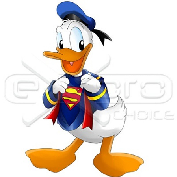 Donald Duck in Superman Version. Donald Duck is a funny an… | Flickr
