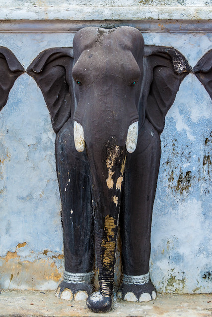 Elephant Frieze, Ruwanwelisaya Dogba, Anuradhapura, Sri Lanka.