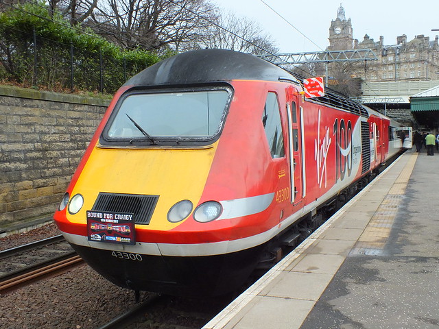 43300 in Edinburgh Waverley with the Bound for Craigy Branch Line Society tour from Kings Cross