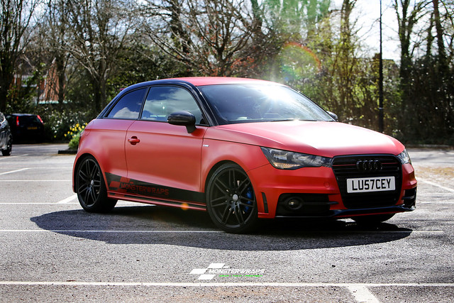 Audi A1 Satin Smouldering Red wrap