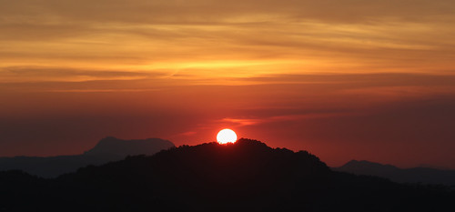Sunset at Rangala House by Geoff Buck, srilanka rangala rangalahouse sunrise sunset sun orange sky cloud clouds outdoors