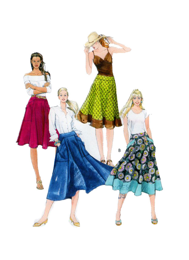 McCalls 5431 skirt sewing pattern