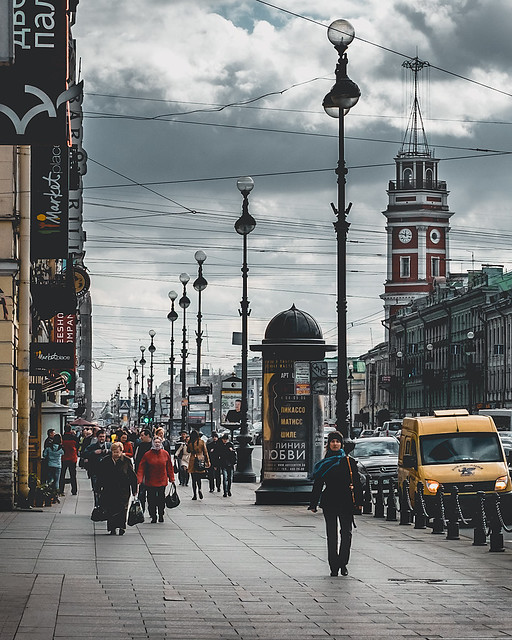 Nevsky Prospect. Saint-Petersburg, Russia
