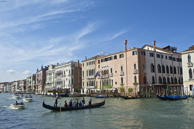 Gondala and Palazzo Sagredo, Grand Canal, Venice
