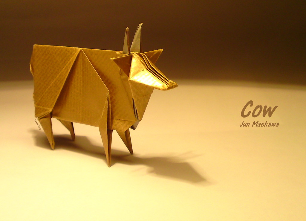 Cow | Jun Maekawa Book: Genuine Origami Paper: 20x20 Kraft | Flickr