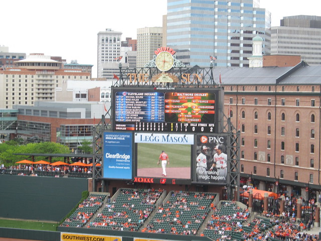 Baltimore Orioles vs. Cleveland Indians - Oriole Park at Camden Yards - May 24, 2014