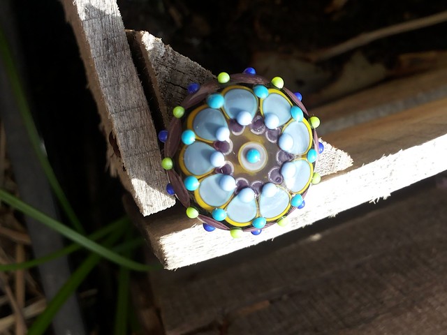 Perle   in vetro realizzate a mano con la tecnica della lavorazione al lume. (Lampwork beads)