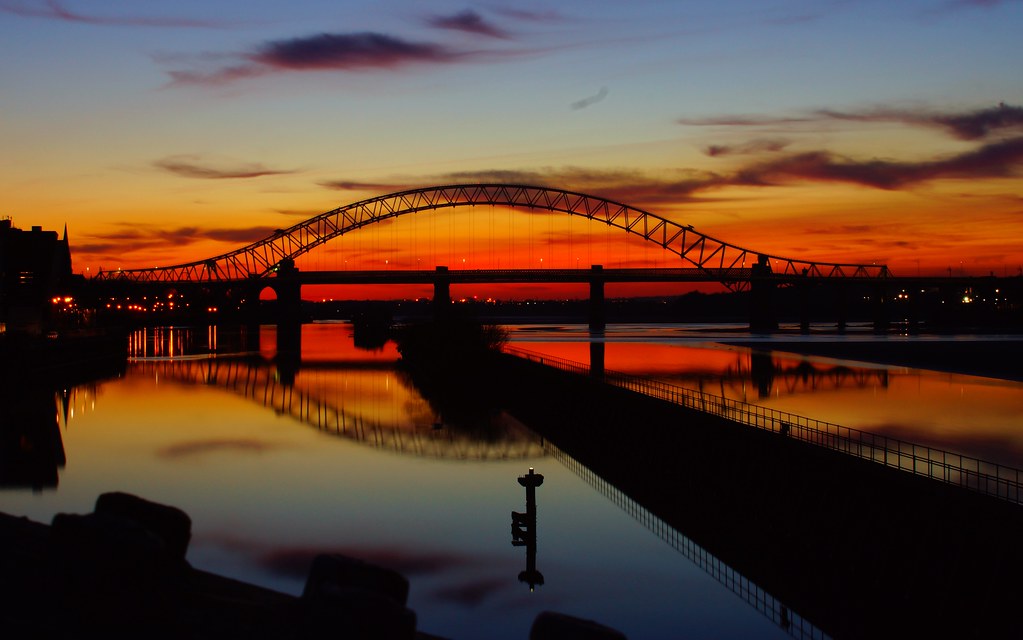 Runcorn Bridge Sunset