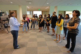 Heather welcoming our first group of Waipahu faculty & staff | by uluuluarchive