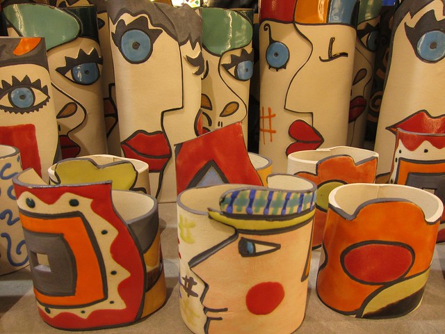 Blue Eyes Red Lips Picasso Inspired Souvenirs Barcelona Spain