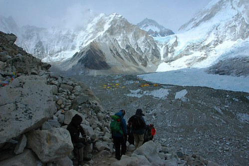 Our first view of Everest Base Camp | by Andrew Hosegood
