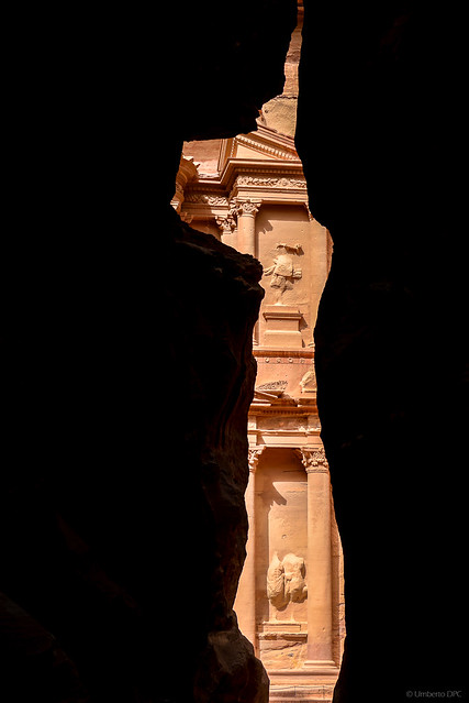 The Treasury view from the Siq (Petra - Jordan)